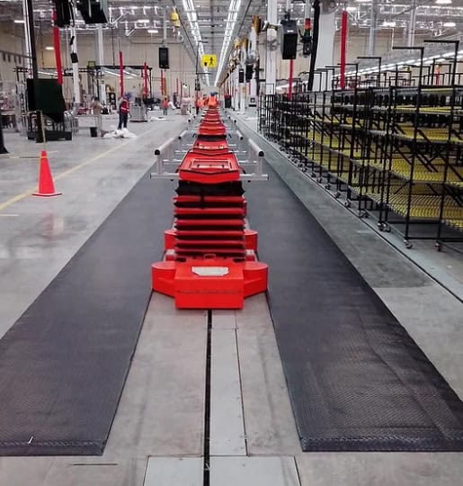 Tapetes antifatiga ergonómicos de PVC 