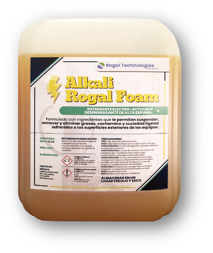 Alkali Rogal Foam - Detergente Alcalino de Alta Espuma para la Industria de Alimentos