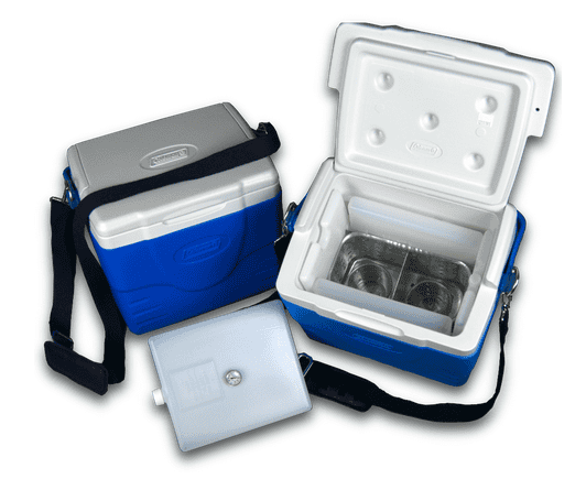 Termos para transporte de vacunas con capacidad de 9 qt