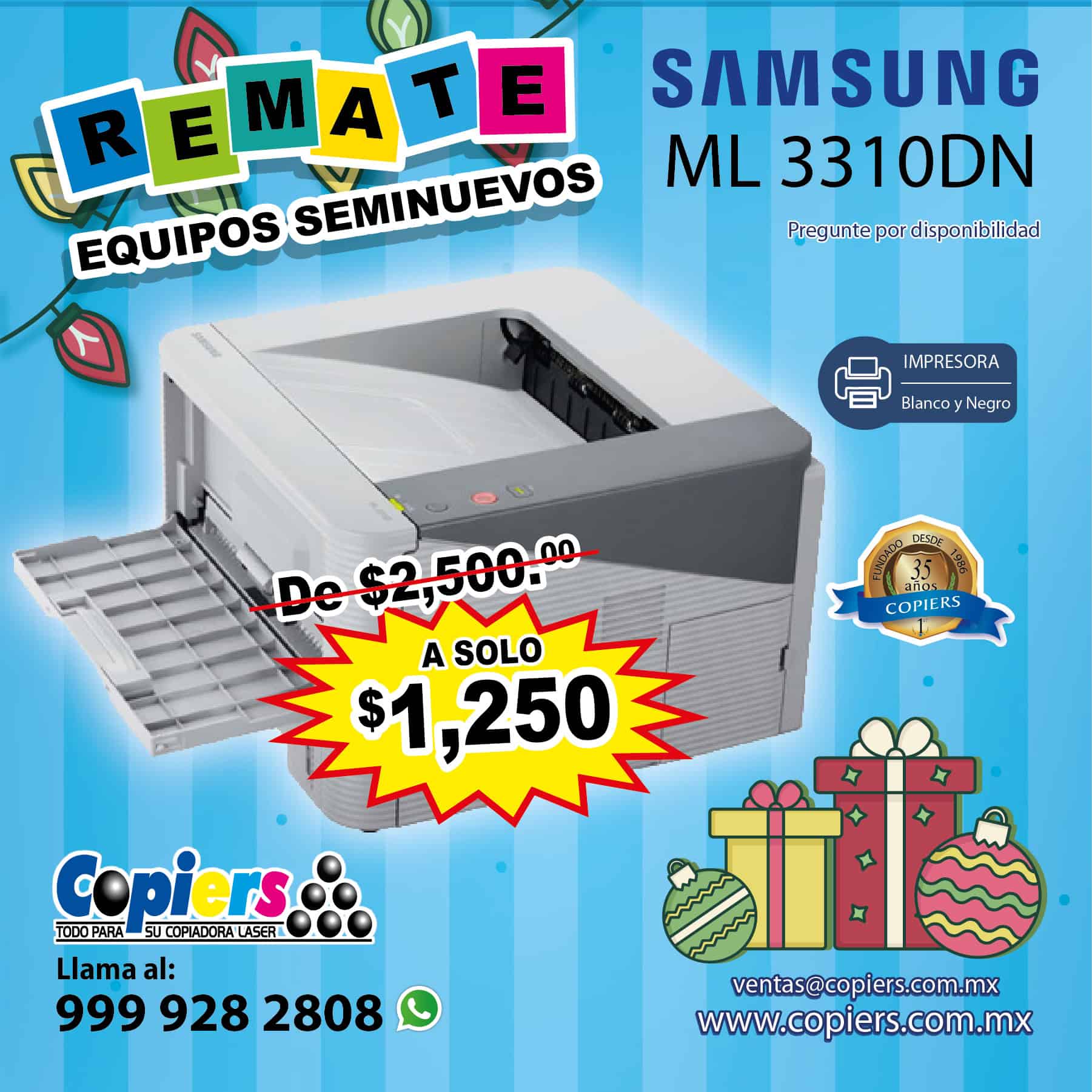 IMPRESORA SAMSUNG ML 3310