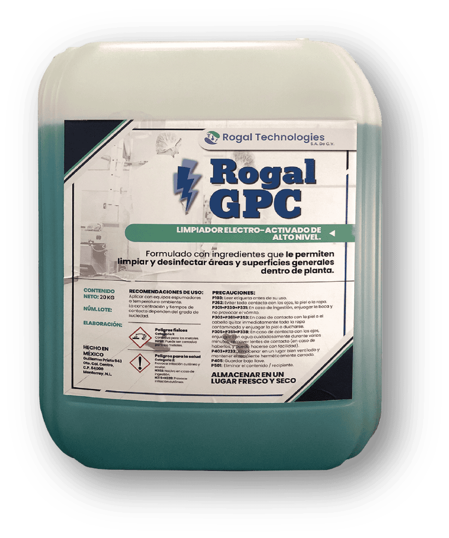Rogal GPC - Detergente Multiusos Grado Alimenticio para uso en Andenes de Carga