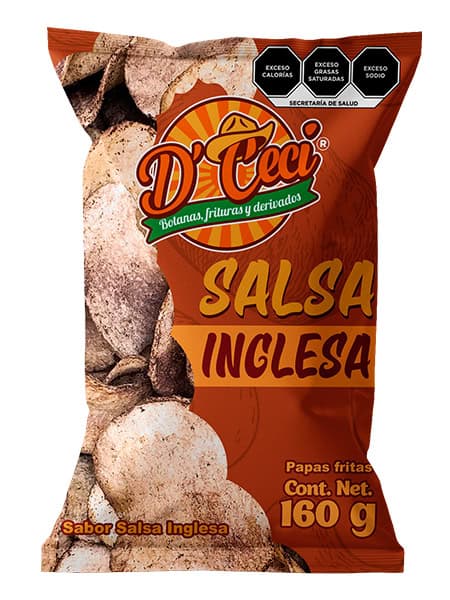 Papas fritas D´ Ceci Sabor salsa inglesa