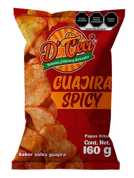 Papas fritas D´ Ceci Sabor guajira spicy