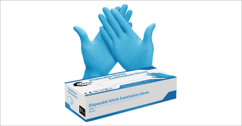 Guantes de nitrilo de uso médico 