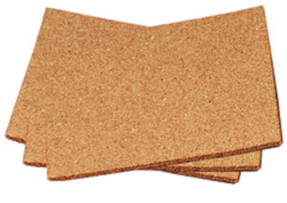 Hojas de corcho para productos de papelería Acústicos y Sellantes 1