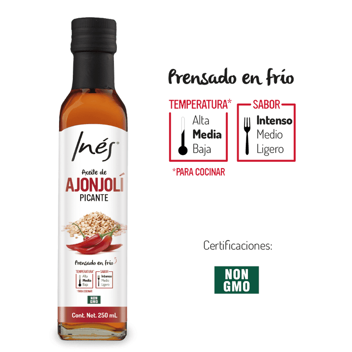 Aceite de ajonjoli picante Inés