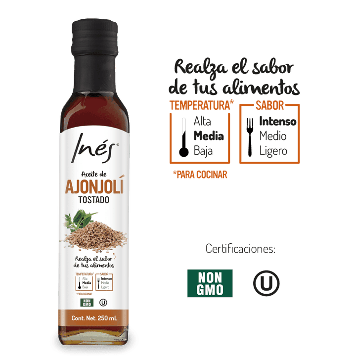 Aceite de ajonjoli tostado ines