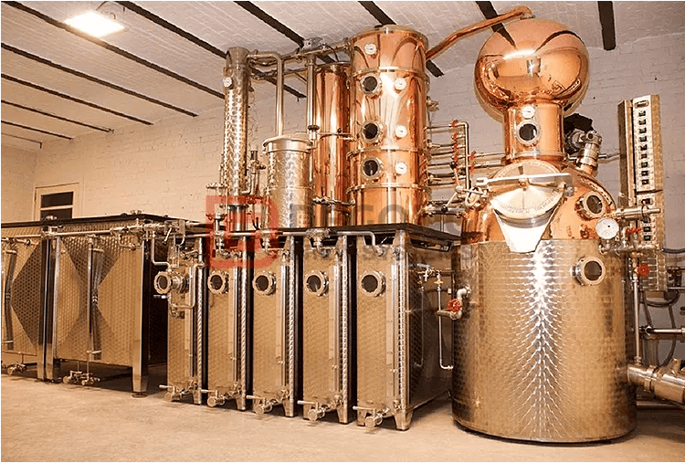 Sistemas de destilacion de columna de cobre