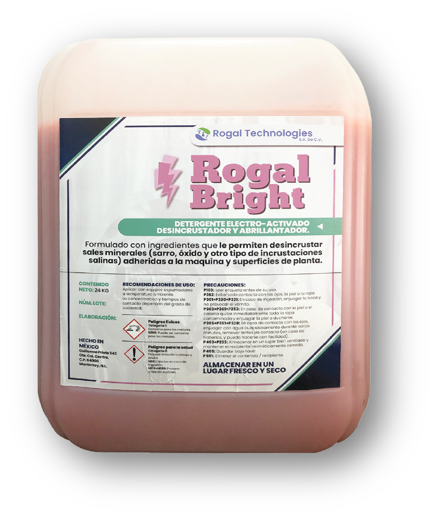 Rogal Bright - Detergentes Ácidos para Superficies en contacto con Alimentos