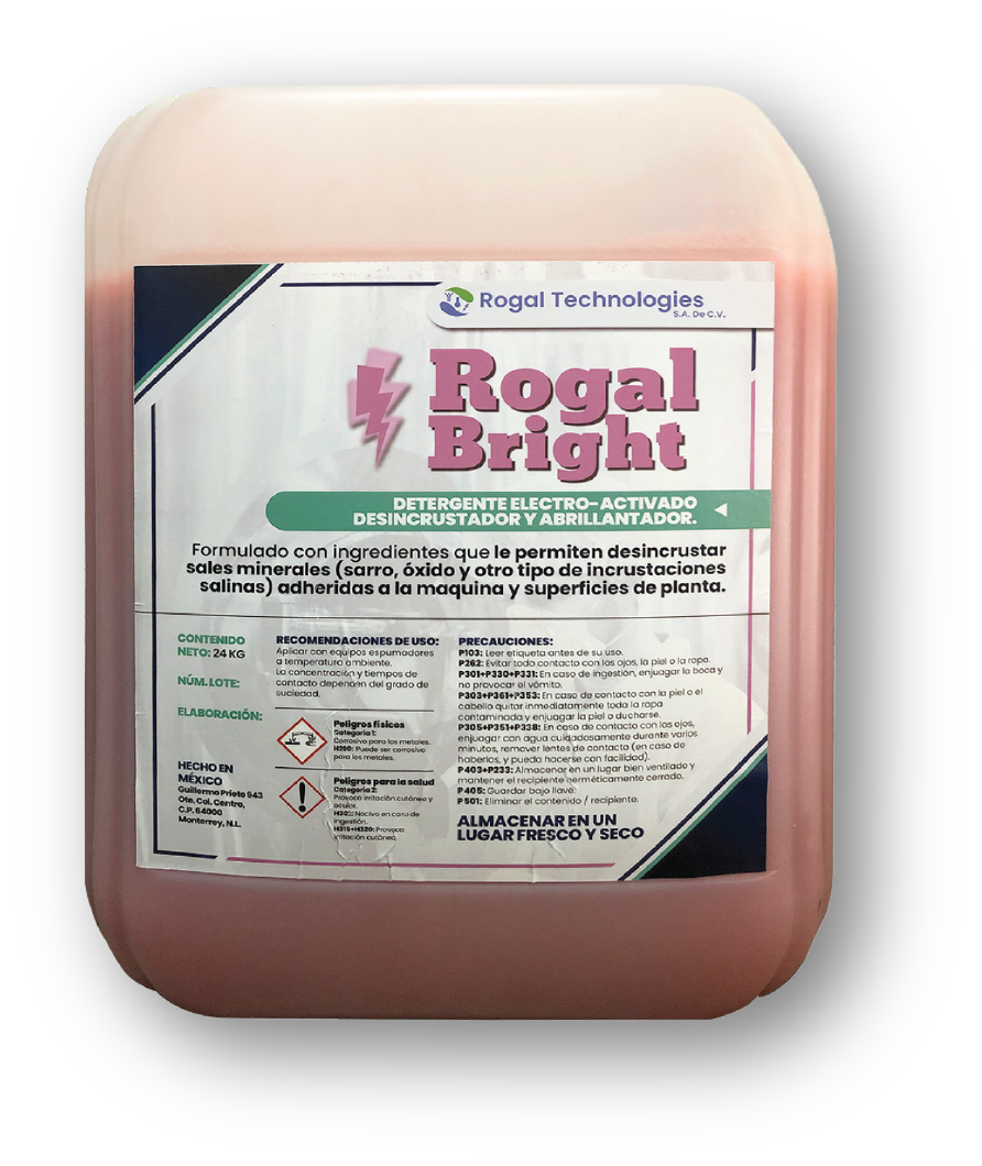 Rogal Bright - Detergentes Ácidos de Alta Espuma para la Industria de Alimentos
