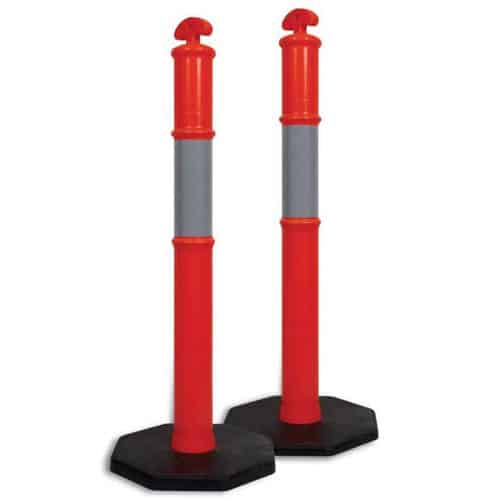 Bolardos flexibles delimitador de carril con base