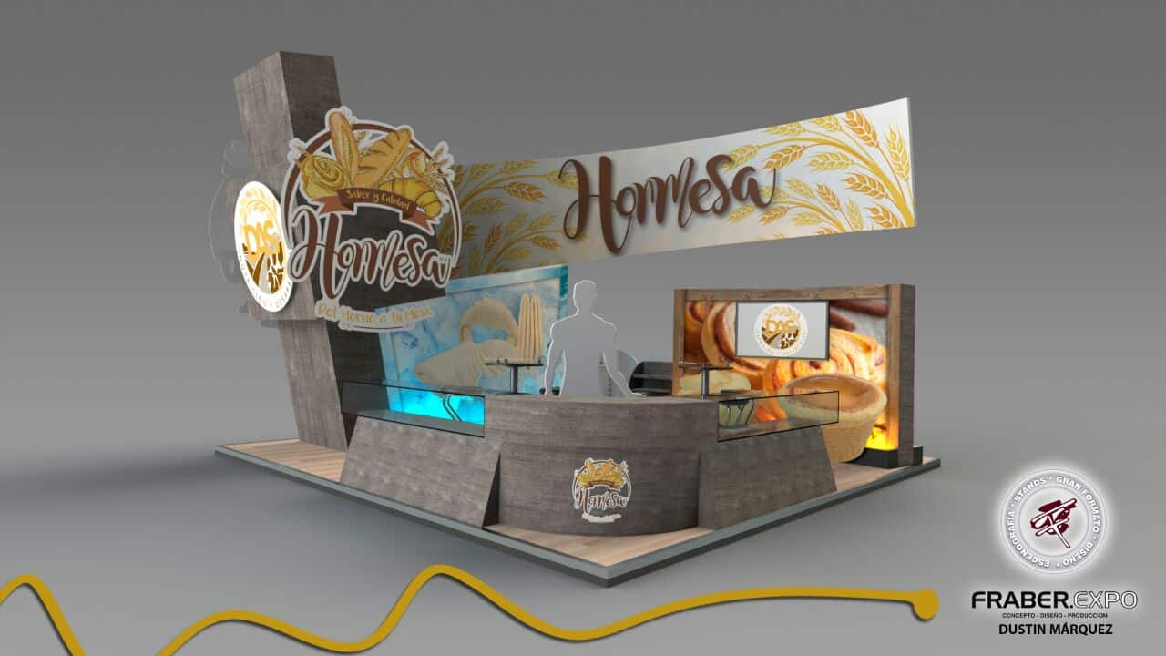 Stands para exposiciones con diseño personalizado 