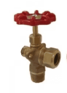Válvulas de nivel angulares para tubos de línea roja