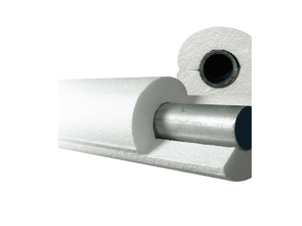 Medias cañas de poliestireno para ductos