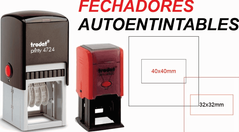 Sellos fechadores autoentintables para instituciones bancarias