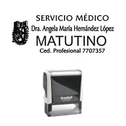 Sellos de goma para recetas médicas