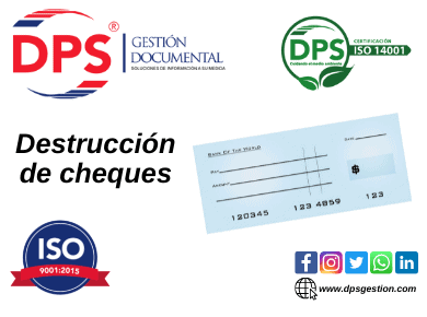 destrucción de cheques