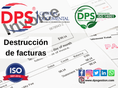 Destrucción de facturas