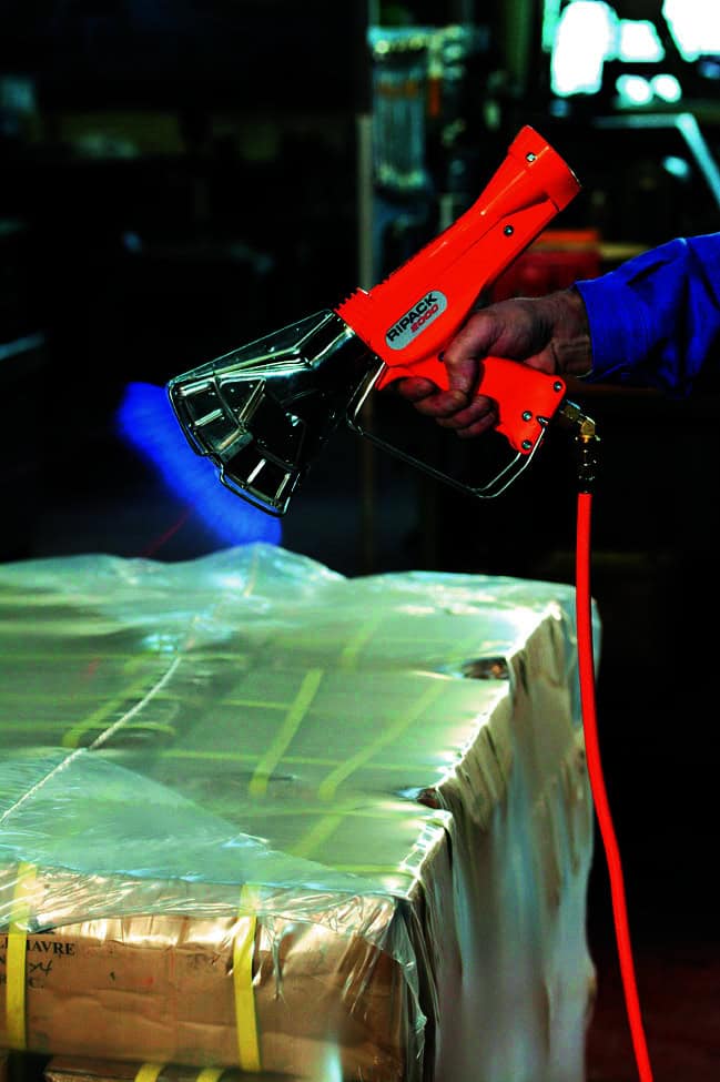 Pistolas retractiles para empacar mercancía irregular 2
