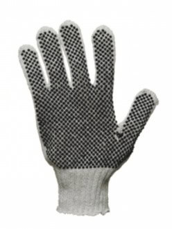 Guantes tejidos tipo japonés con puntos de PV