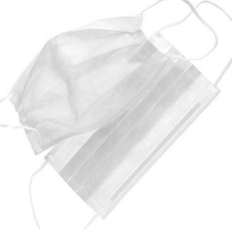 Cubrebocas desechable blanco