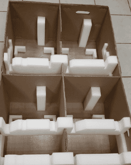 Insertos de polietileno aislantes para cajas de cartón