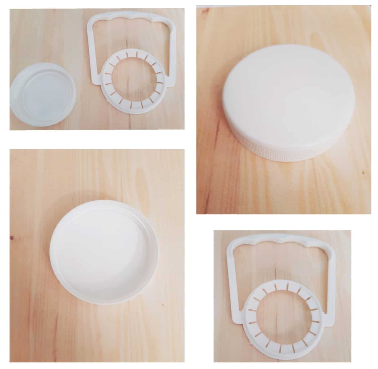 Tapas plasticas R-48 con cintillo de seguridad
