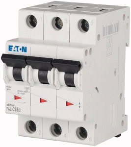 Interruptores de circuito Eaton FAZ-C63/3 