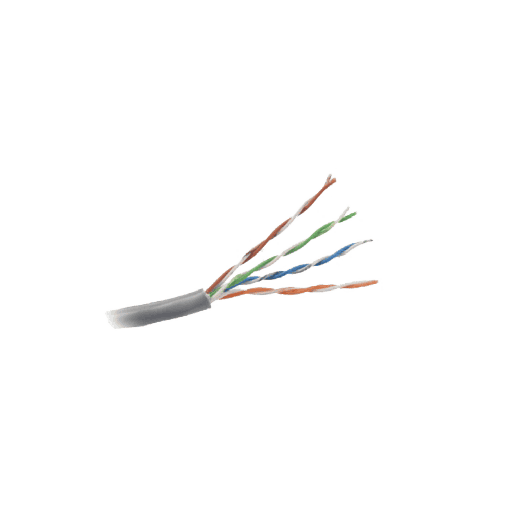  Cableado estructurado  para aplicaciones de voz. dato y video   Bobina de cable de 305 metros, UTP Cat5e,de color Gris, UL, CM, probado a 350 Mhz, para aplicaciones de CCTV / redes de datos/ IP megapixel / control RS485