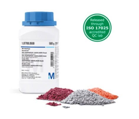 Medio de cultivo formato Granucult de Merck:  Agar Baird Parker Cat. 1054060500