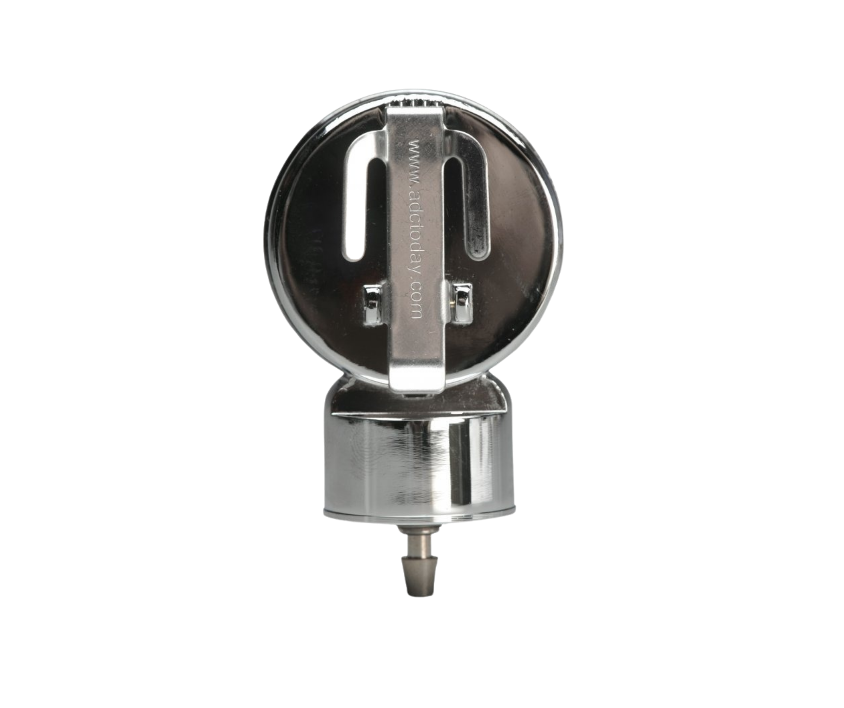 Manómetro con acabado cromado