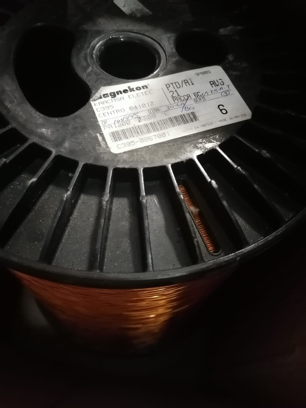 ALAMBRE MAGNETO COBRE CAL. 9- 200° MAGNEKON