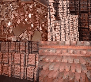 Lingotes de cobre CL001