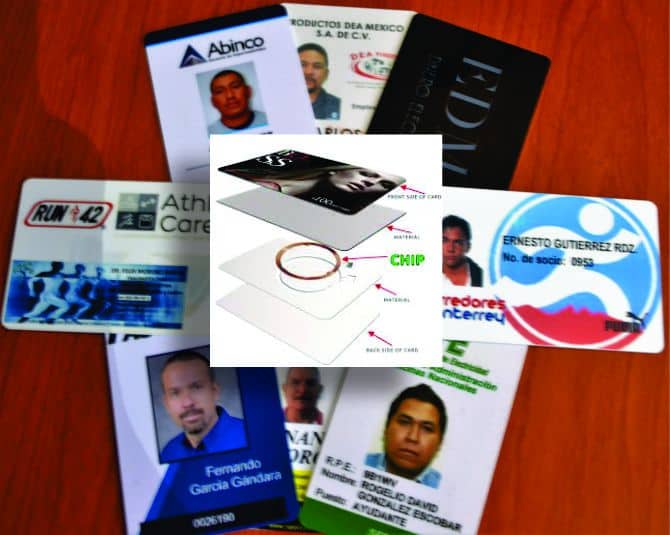 Credenciales personalizadas en pvc