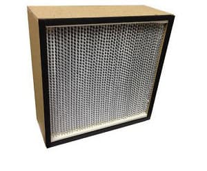 Filtro HEPA con marco no metalizado (Aglomerado)