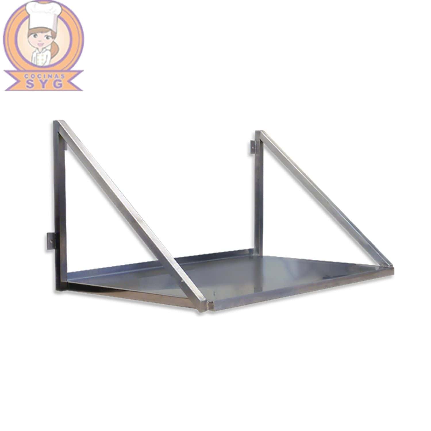 Base para salamandra de acero inoxidable.