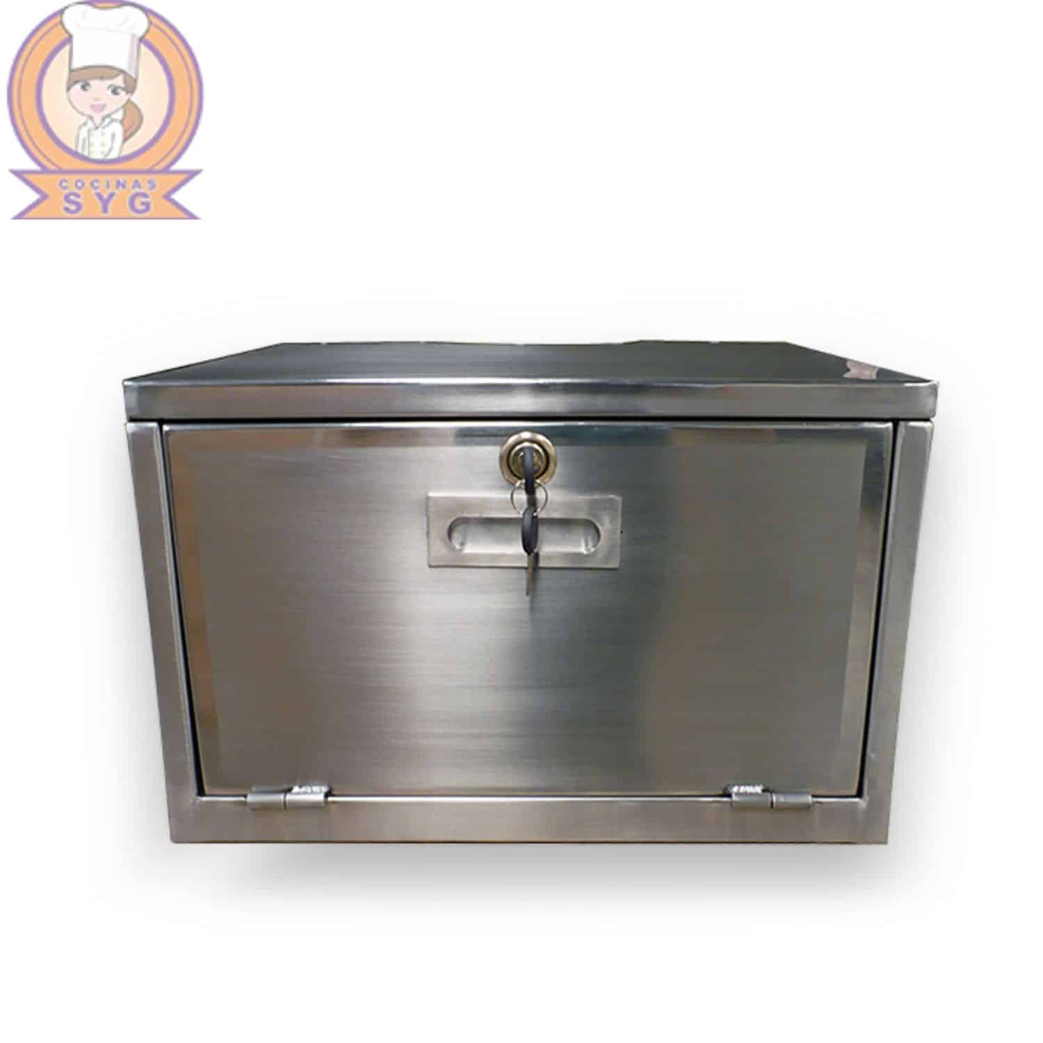 Cajón para equipo médico en acero inoxidable.