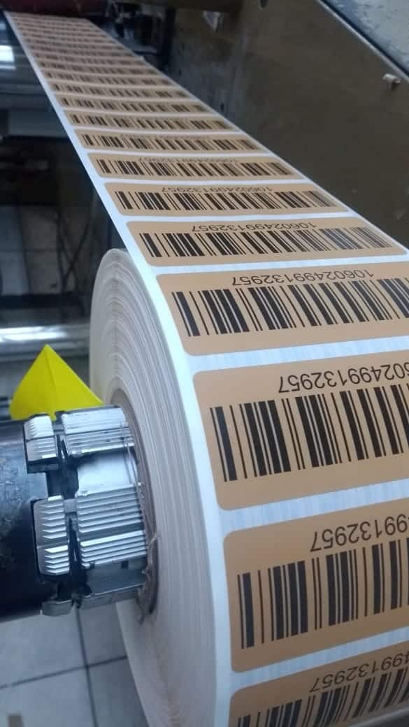 Etiquetas adhesivas para código de barras E-FLEXO