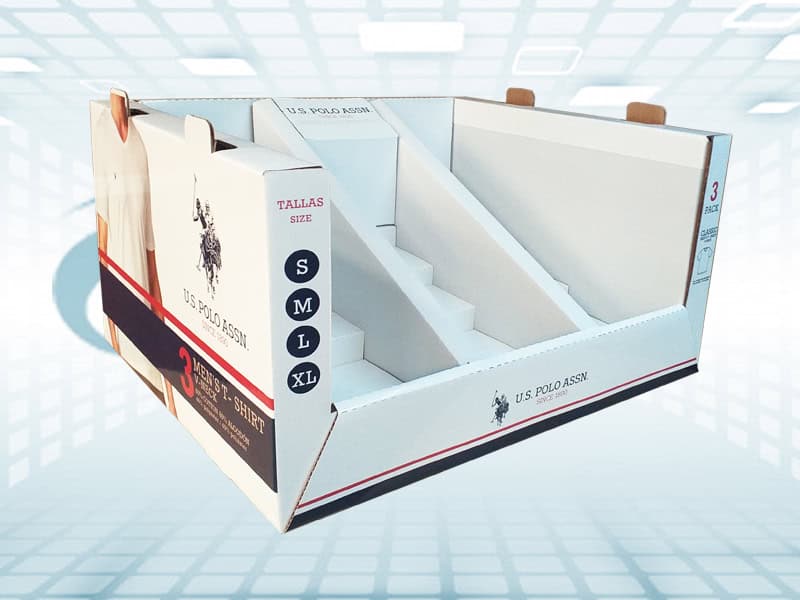 Exhibidores modulares de cartón corrugado para mostradores
