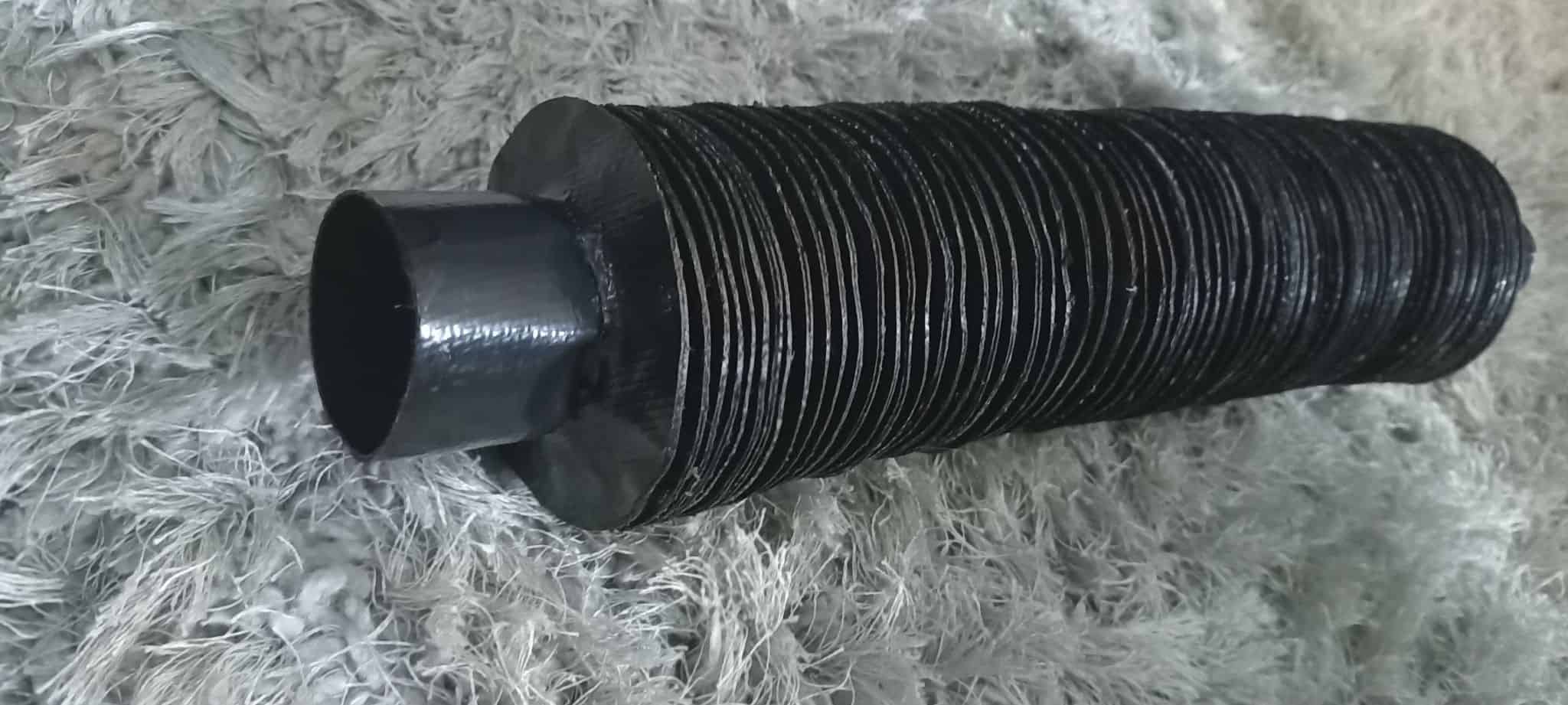 FABRICACION DE GUARDA DE FUELLE CIRCULAR PARA PROTECCION DE VASTAGOS O PISTONES