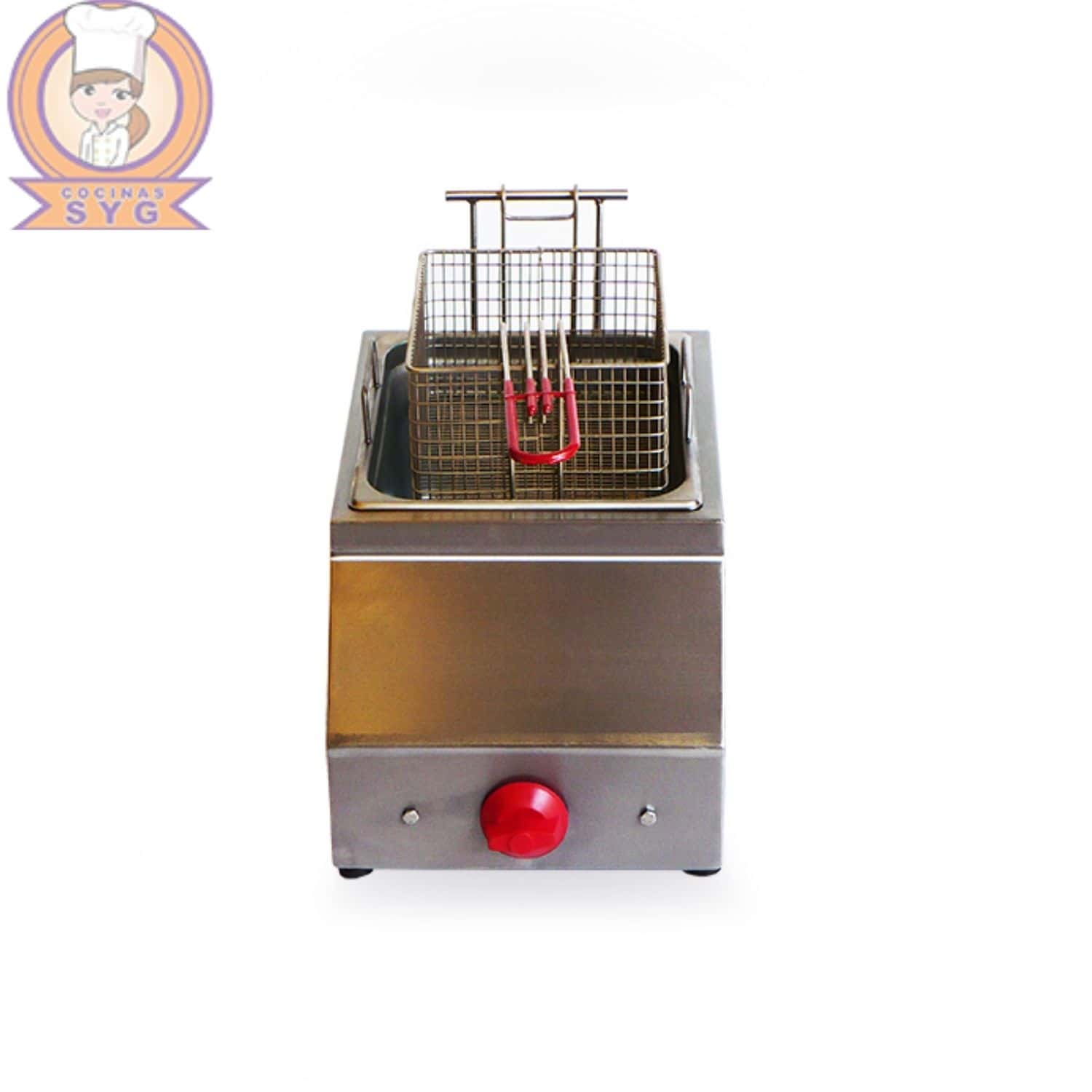 Freidoras de mesa a gas sencilla de 4 lts