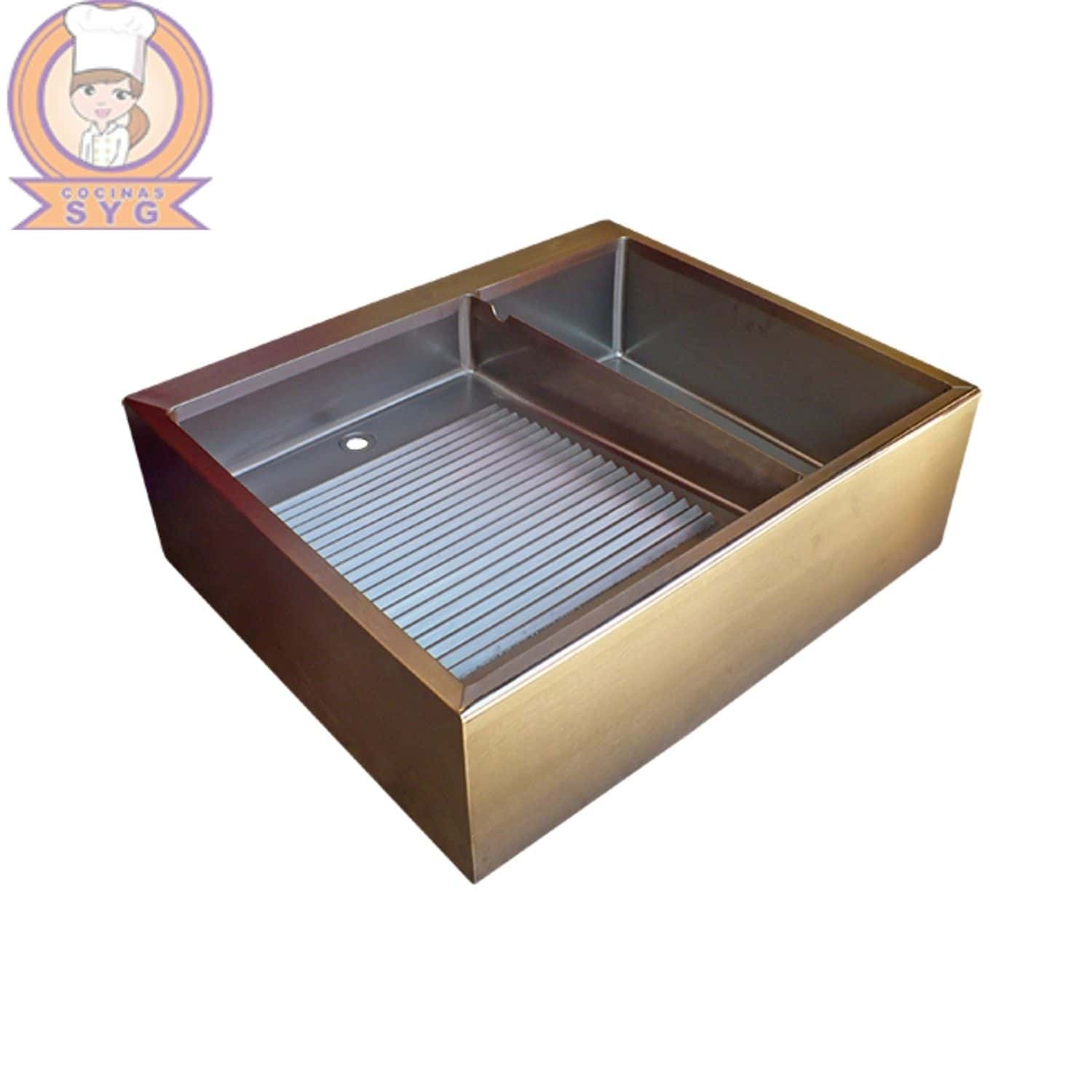 Lavaderos con superficie estriada