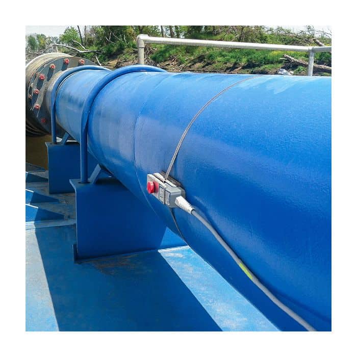 Medidor de flujo ultrasonico doppler para medición de aguas residuales, modelo  Greyline DFM6.1 marca PULSAR