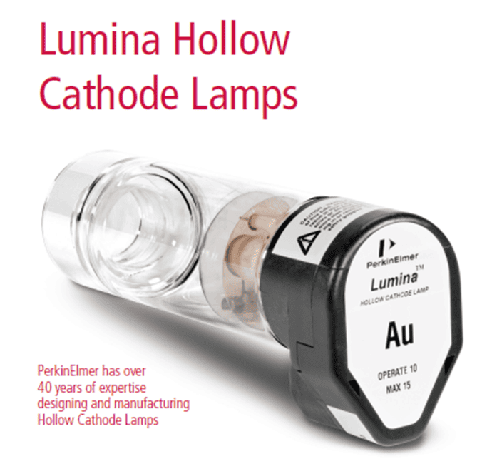 Lamparas de catodo hueco para espectrofotometros de absorcion atomica PERKIN ELMER