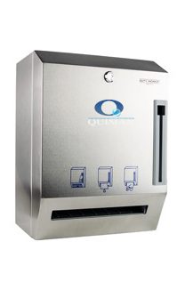 Dispensadores de papel para manos en acero inoxidable