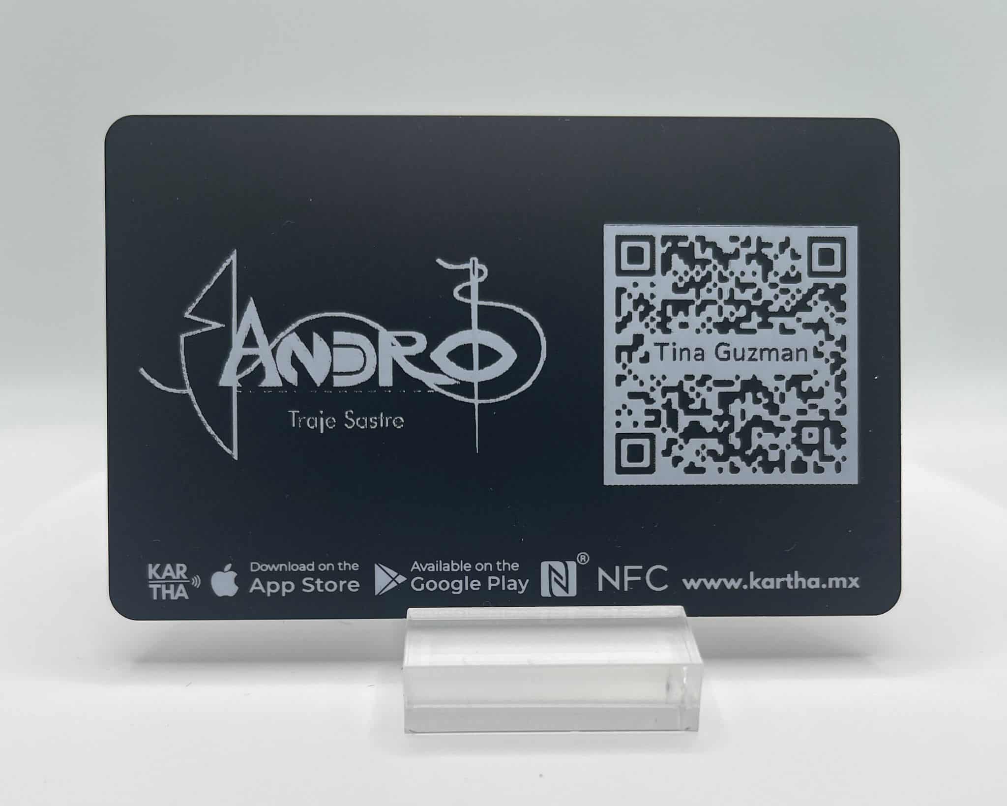 BlackCard Impresión en Blanco parte trasera