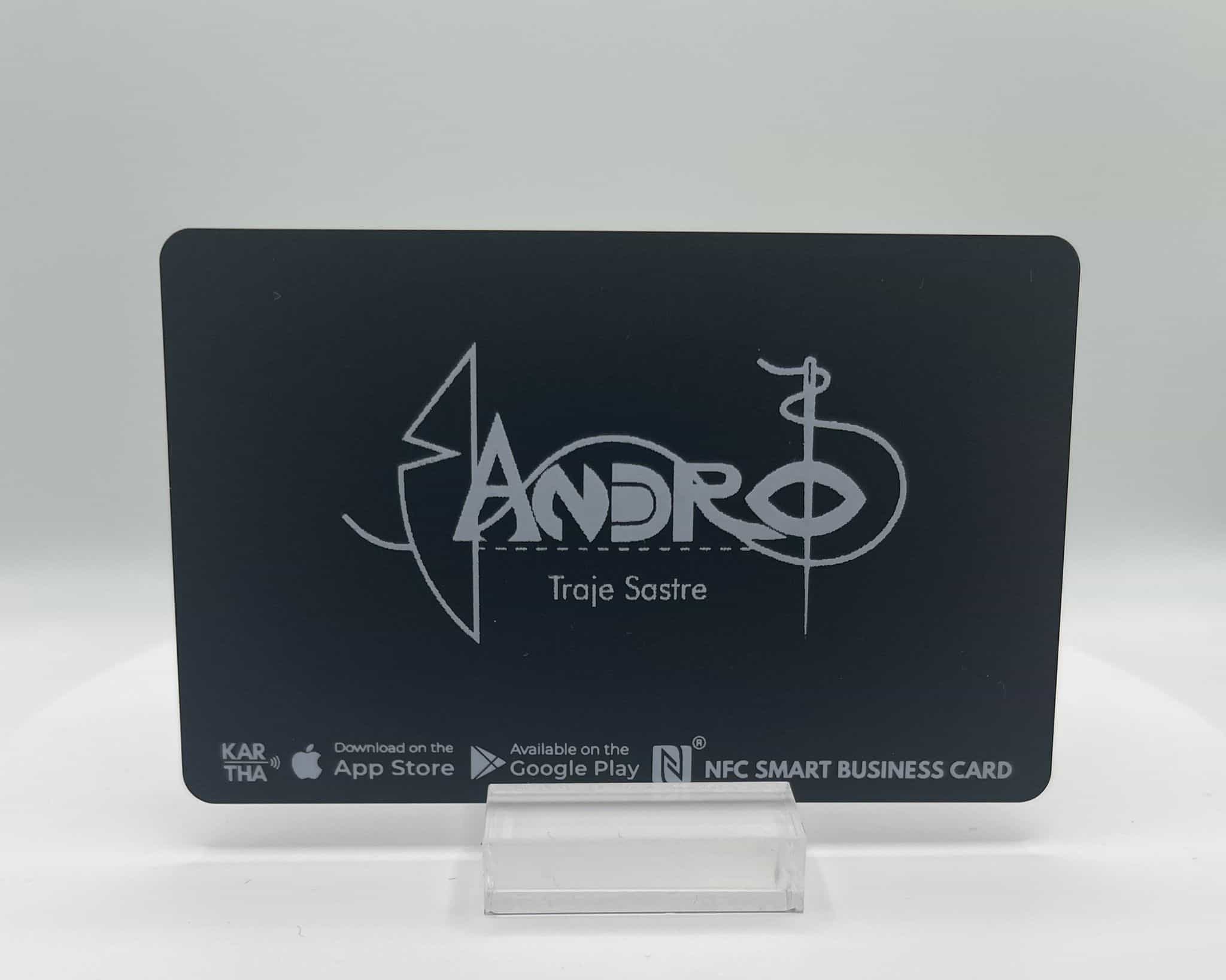 BlackCard Impresión en Blanco parte frontal