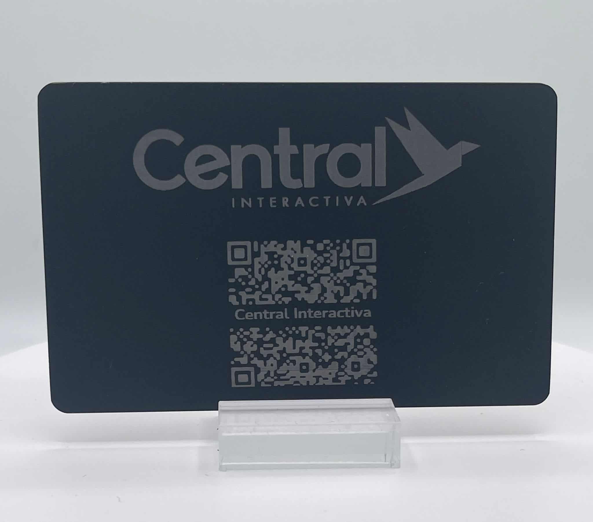 Tarjetas de lectura de metal Kartha