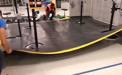 Tapetes antifatiga con superficie de PVC para áreas de alto tráfico