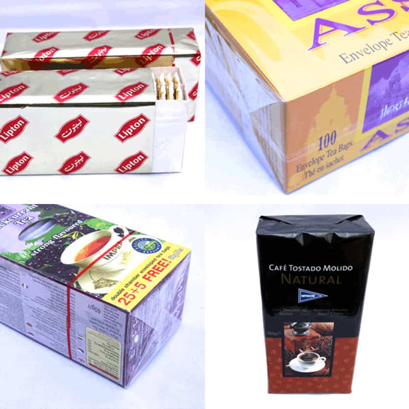 Empacadoras de té en bolsitas